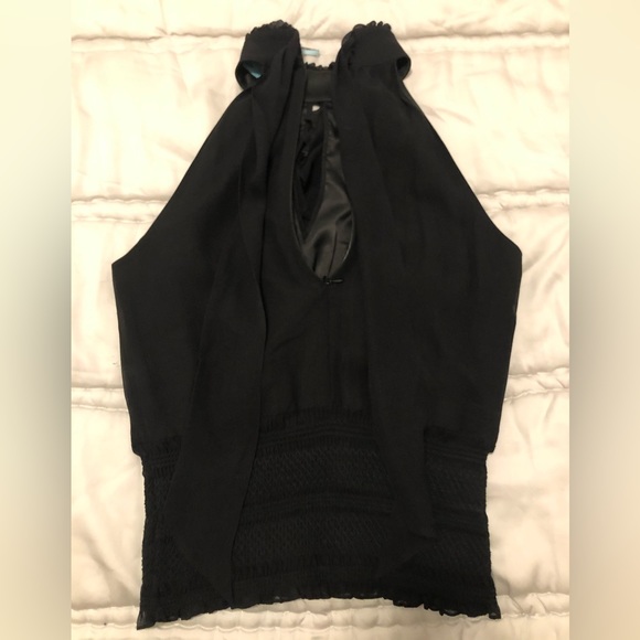 XS Marciano neck tie elastic waist top - Picture 3 of 4